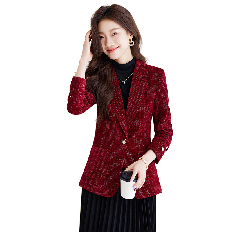 Women Formal Wear Business - Ladies Blazer Coat Women Black Red
