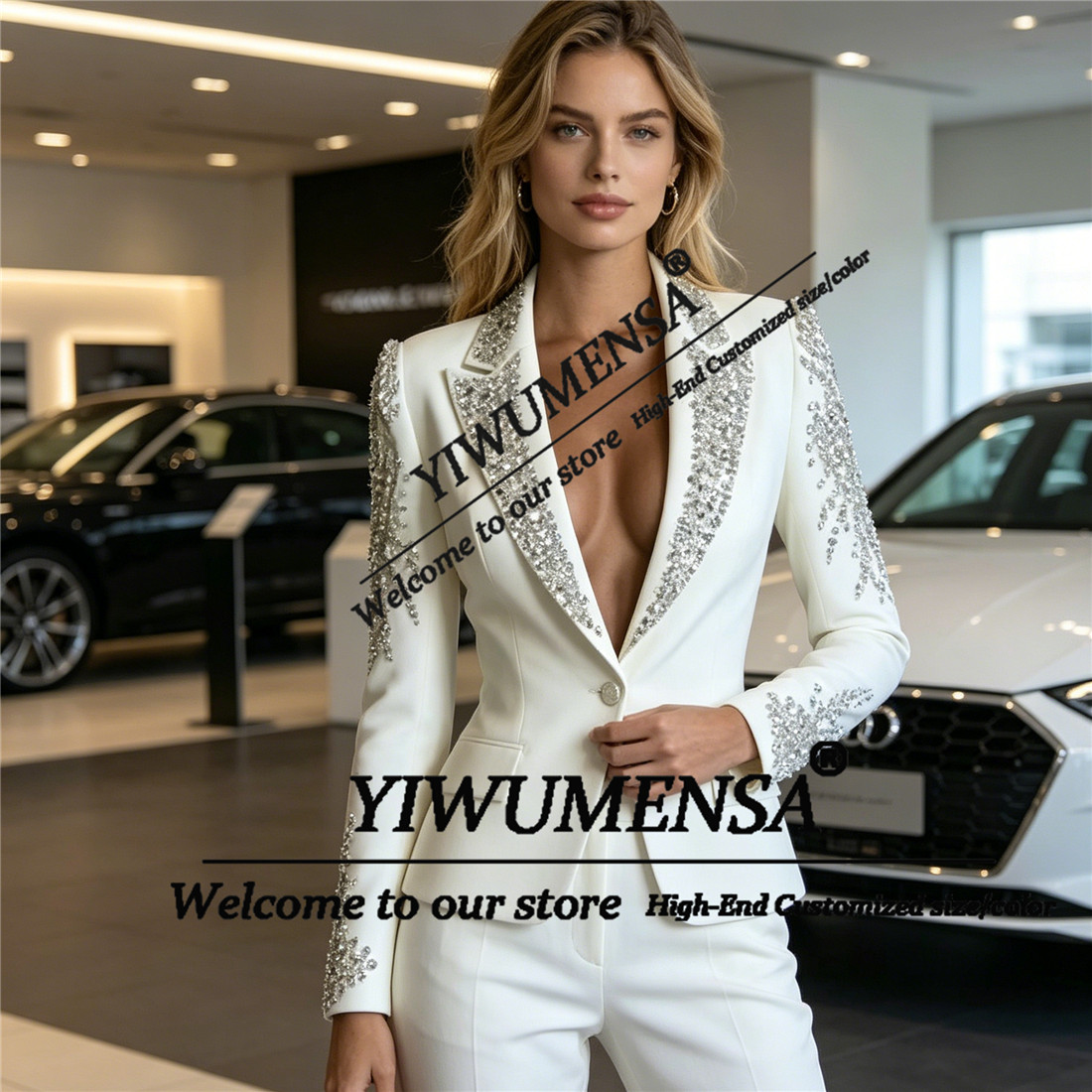 Luxury Women Suits 2 Pieces Se - огляд і ціна Women Formal Wear Business
