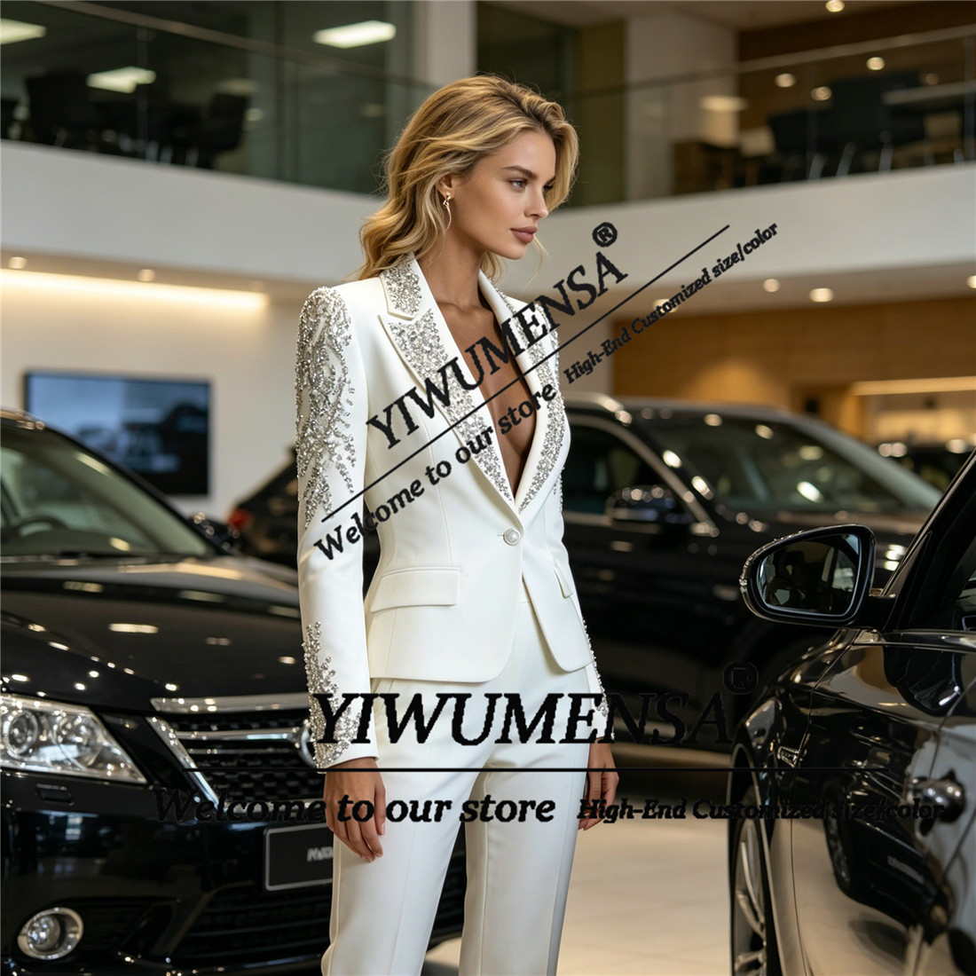Luxury Women Suits 2 Pieces Se - огляд і ціна Women Formal Wear Business