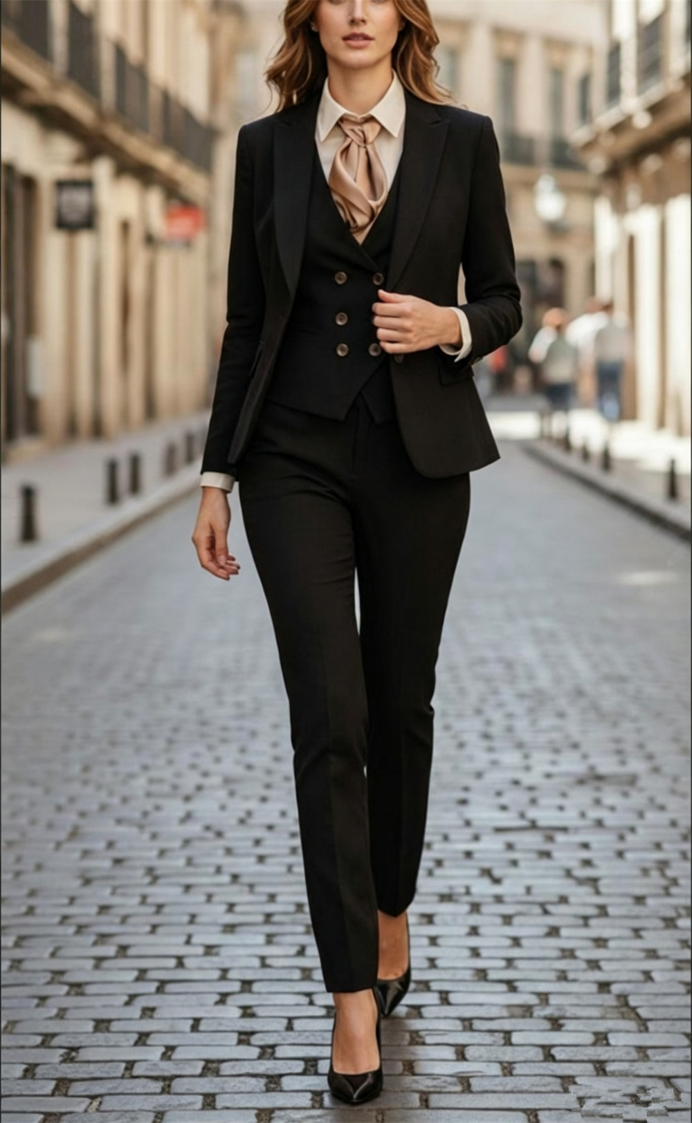 Women’s Black 3 Pieces Suit Se - огляд і ціна Women'S Formal Wear Pantsuits
