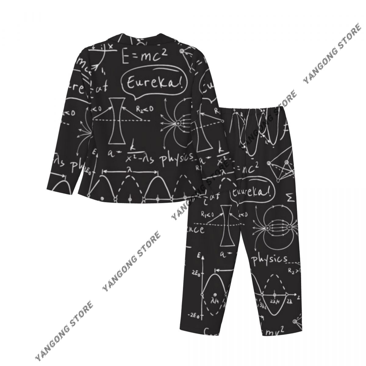 Women Sleepwear Pajamas Scienc - огляд і ціна Monochrome Suit Set