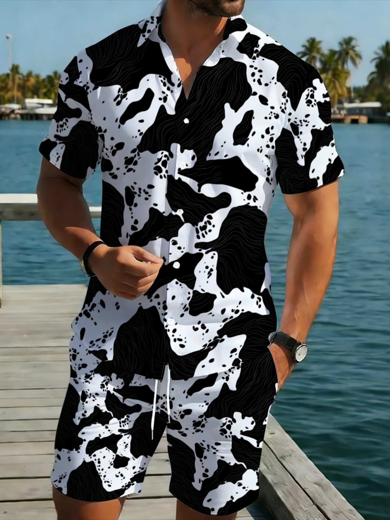 Monochrome Abstract Camouflage - огляд і ціна Monochrome Suit Set