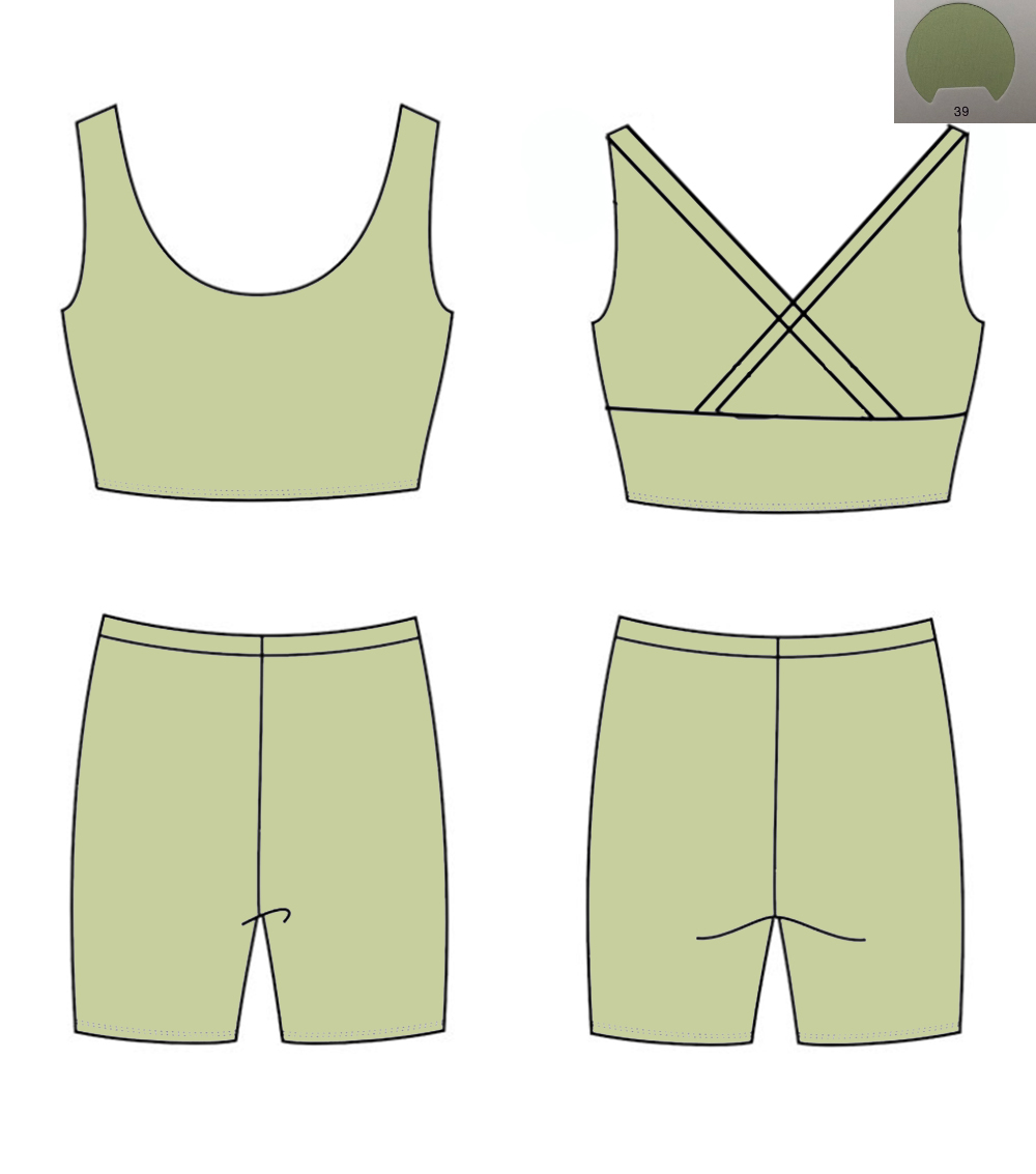 Monochrome Yoga Material Back  - огляд і ціна Monochrome Suit Set