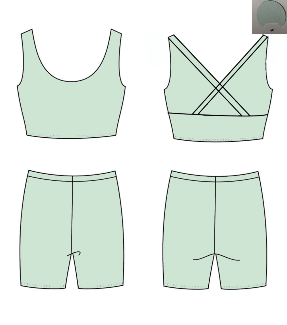 Monochrome Yoga Material Back  - огляд і ціна Monochrome Suit Set