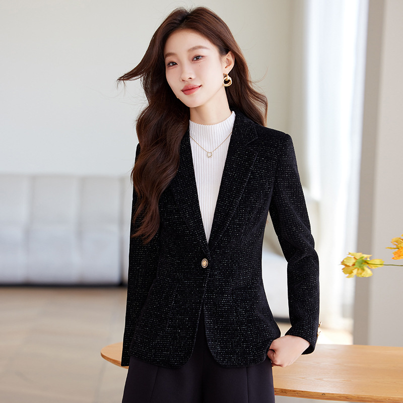 Ladies Blazer Coat Women Black - огляд і ціна Women Formal Wear Business