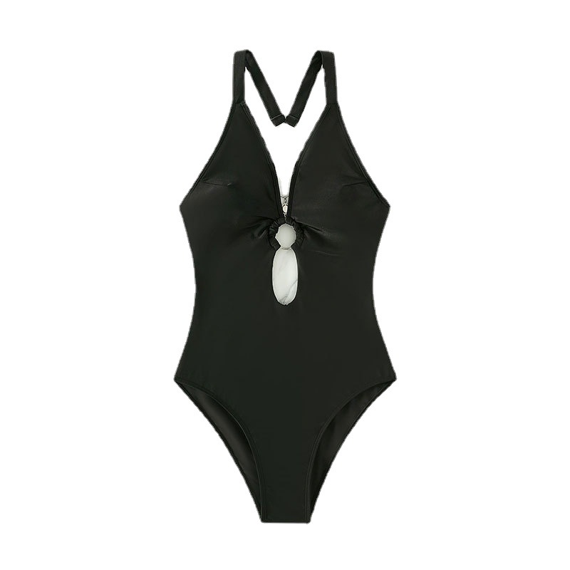 Cikini-Plunging Swimsuit for W - огляд і ціна Monochrome Suit Set