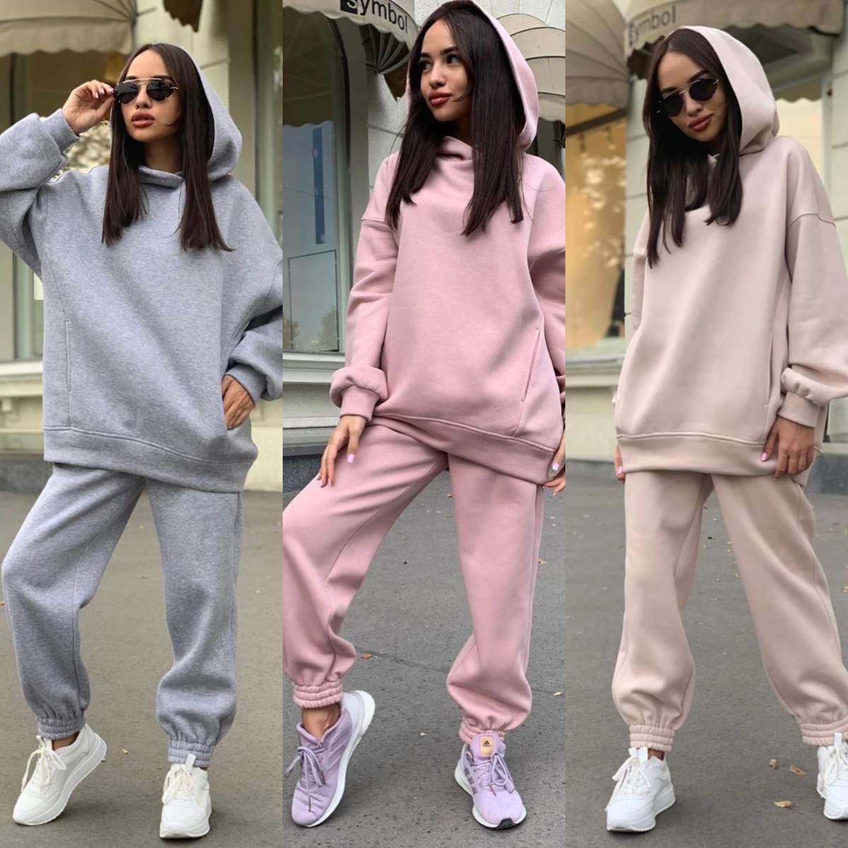 Monochrome Hooded Hoodie Set C - огляд і ціна Monochrome Suit Set