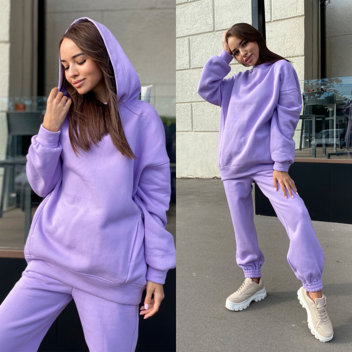 Monochrome Hooded Hoodie Set C - огляд і ціна Monochrome Suit Set