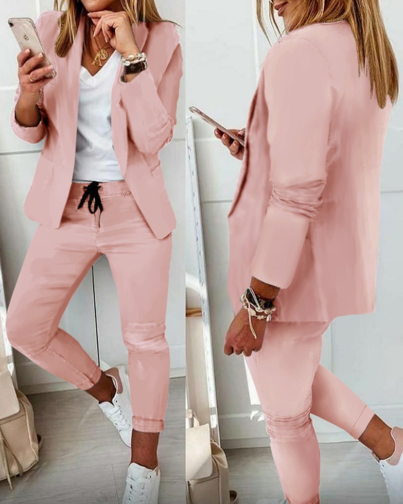Women's Monochrome Casual Busi - огляд і ціна Monochrome Suit Set